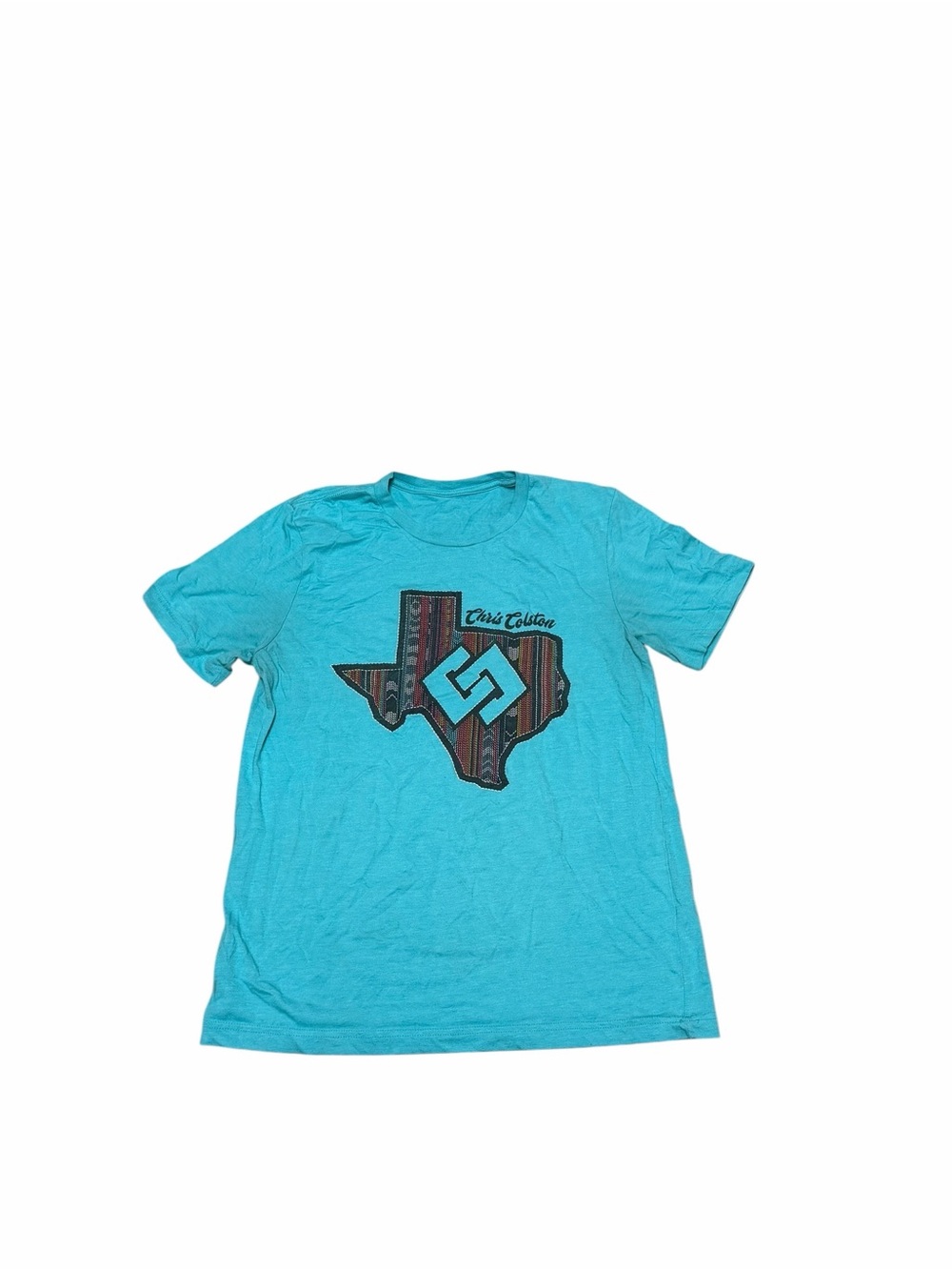 Women’s Chris Colston Turquoise Texas Tee